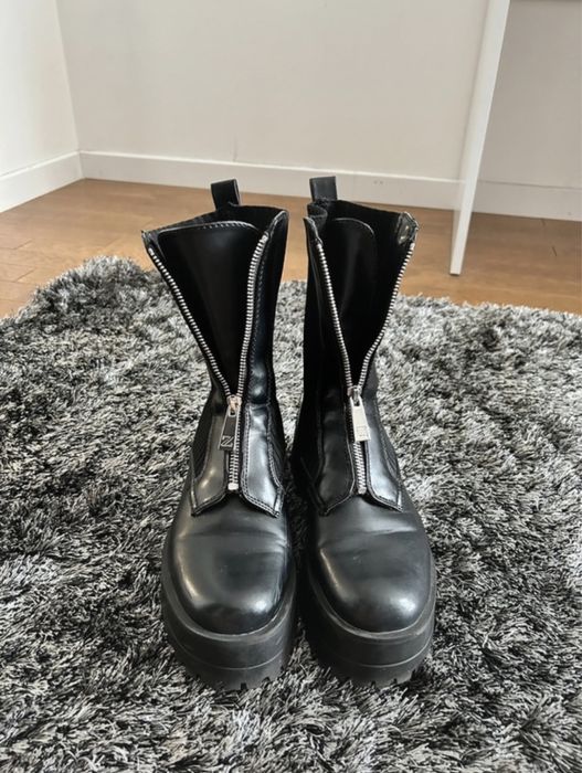 Botas pretas zara bimateria