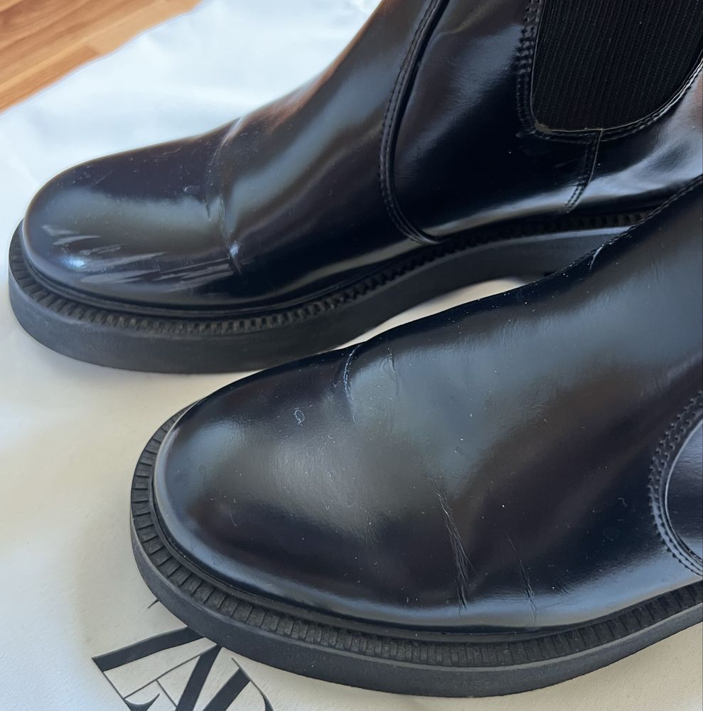 Черевики-челсі з тракторною підошвою, 40р., Zara