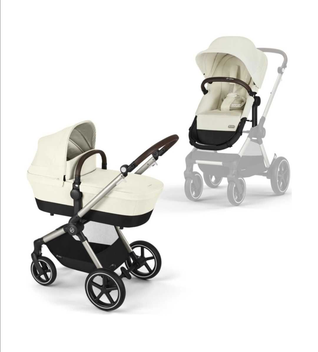 Stan idealny Cybex Eos Lux - wózek 2w1 z wymienną gondola spacerówka