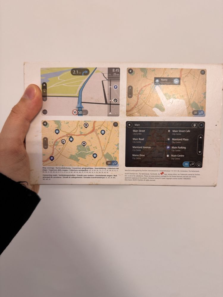 Gps com mapa de toda a europa
