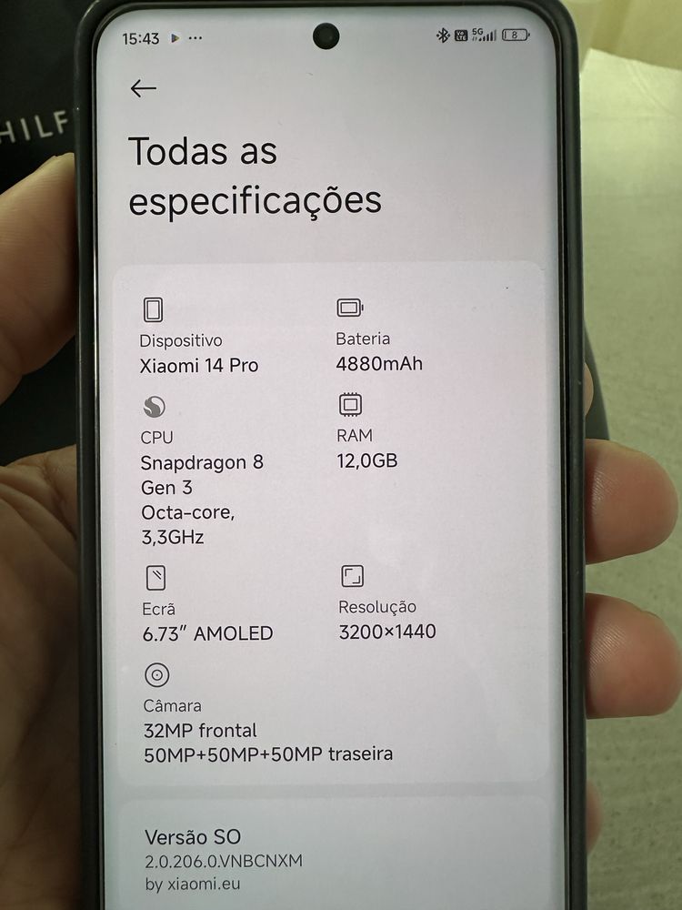 Xiaomi 14 pro para troca