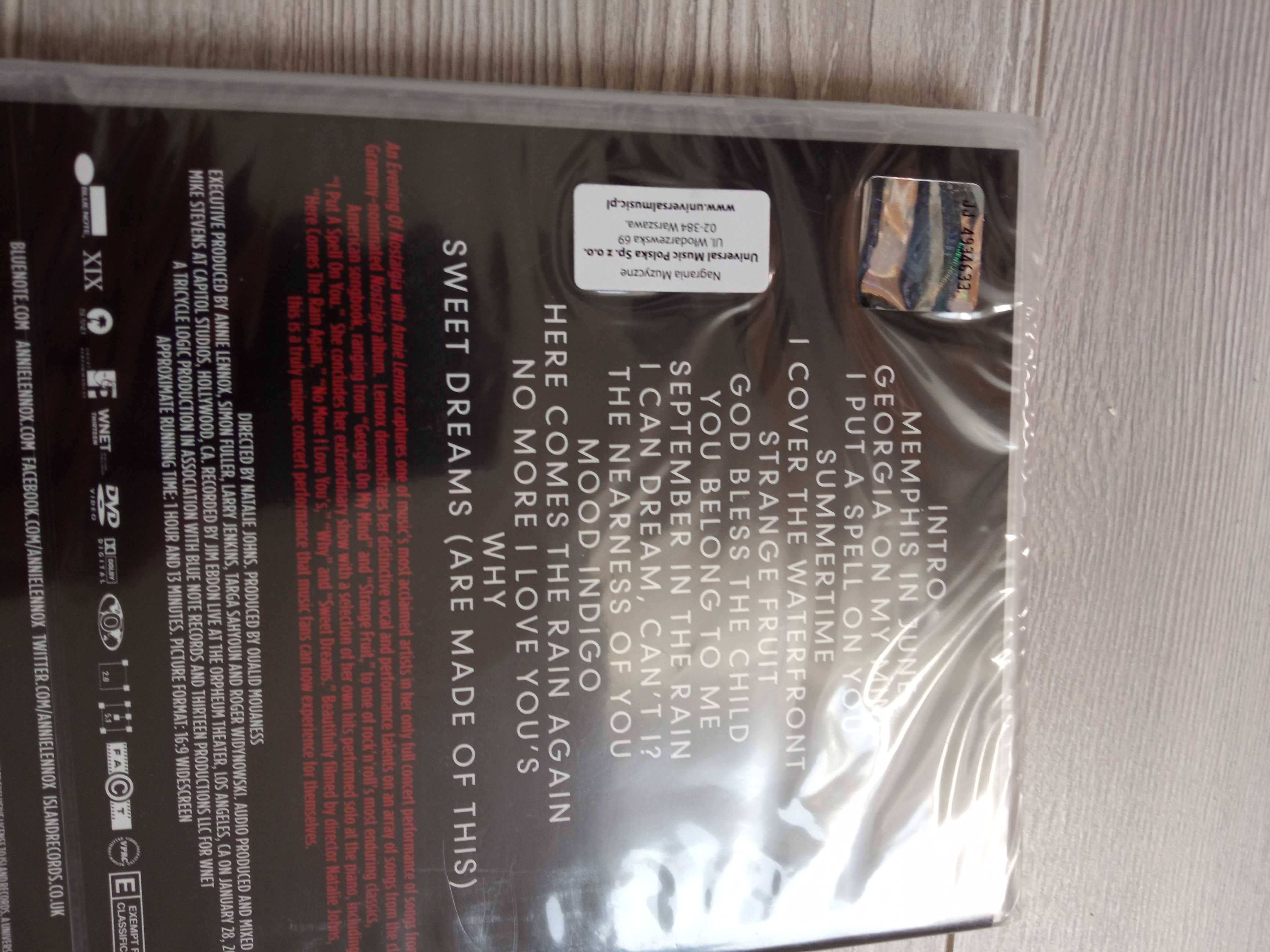 Annie Lennox - Nostalgia DVD Koncert folia Nowa