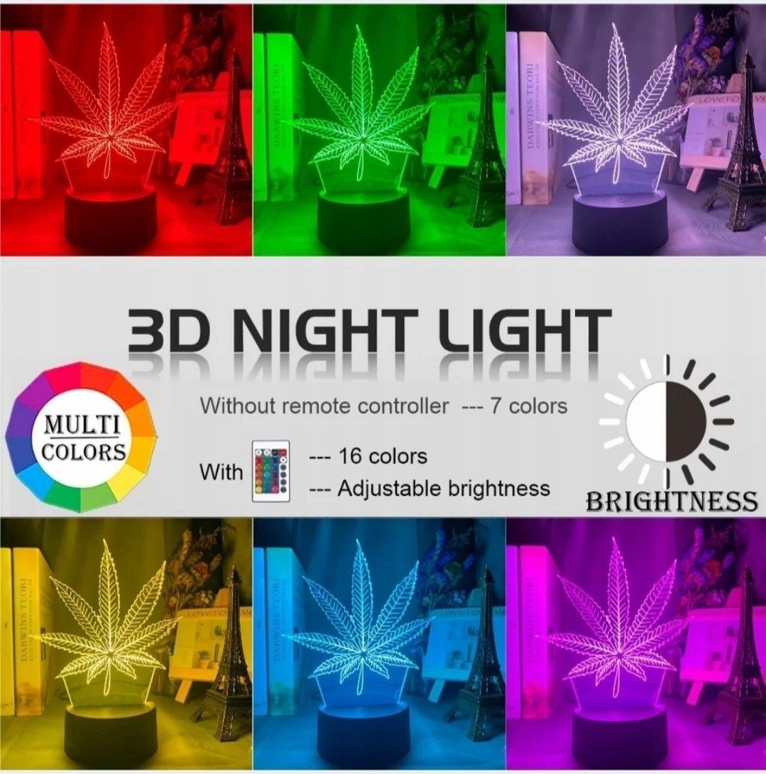 Lampka LED 3d efekt