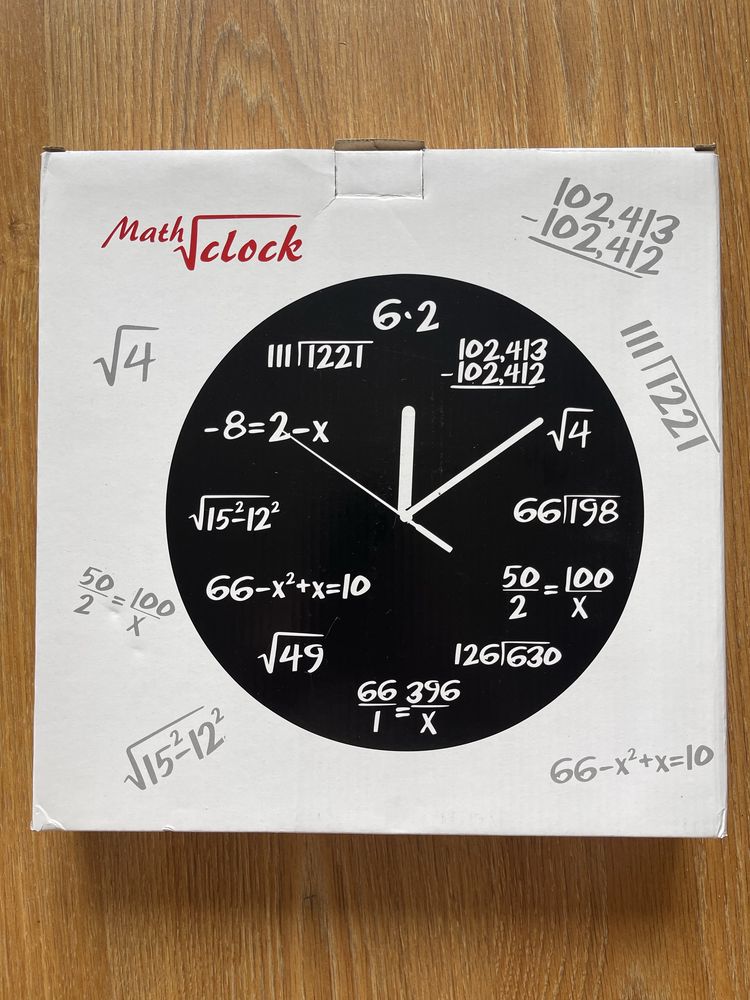 Zegar ścienny matematyczny