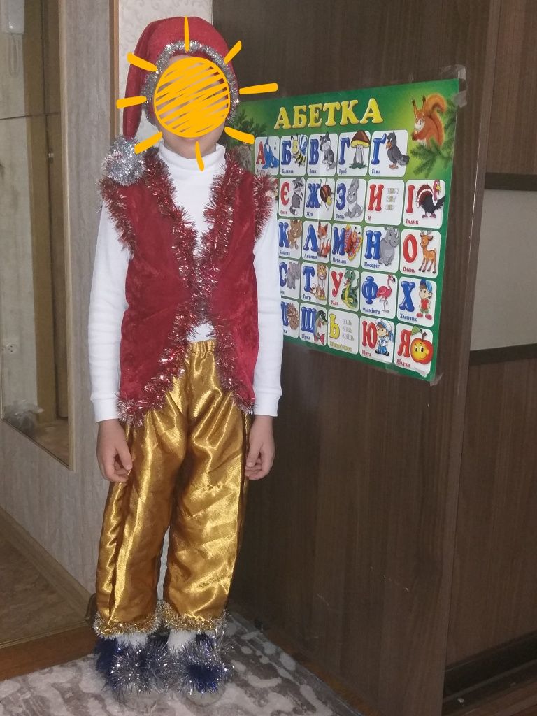 Карнавальний костюм новорічного  гнома