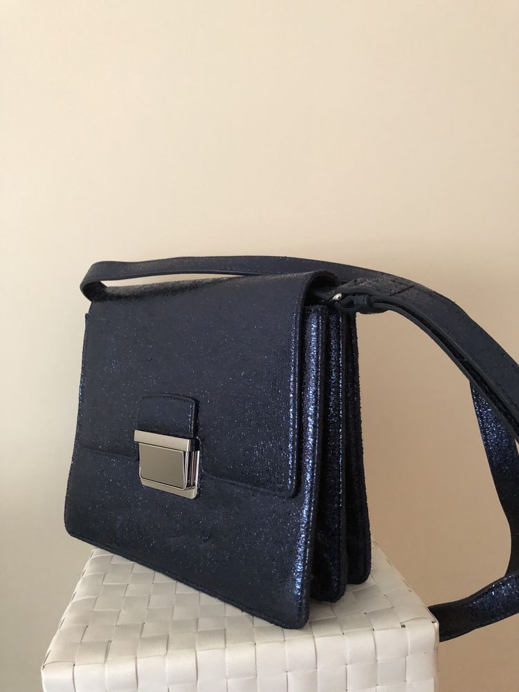 Bolsa azul purpurina bimba y lola