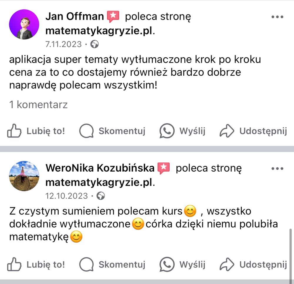 Korepetycje z nauczycielką kursu Matematyka Gryzie