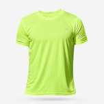 T-shirt respirável desportiva Compressão Amarelo fluorescente Homem