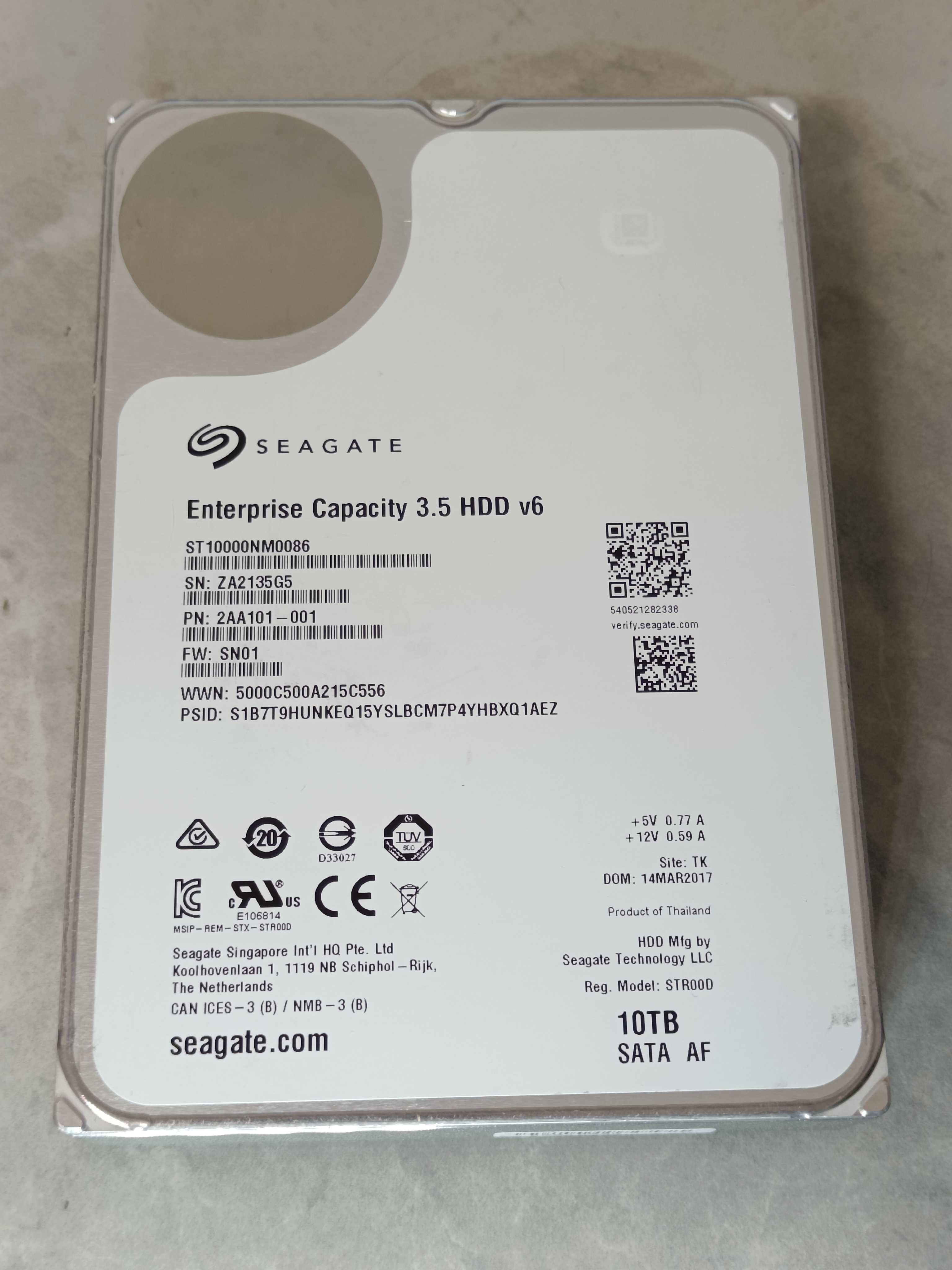 Хард диск HDD Hard Disk Seagate 10TB Enterprice Capacity 3.5 HDD v6