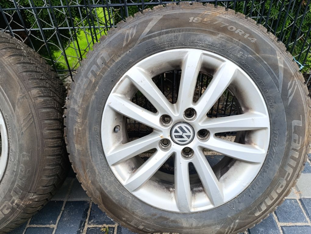 Alufelgi R14 VW  opony zimowe