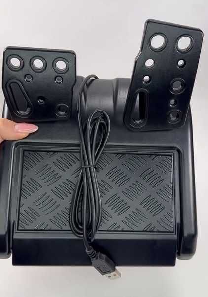 игровой руль вібрація ігрове кермо педалі газ тормоз пк ноут ps гейм