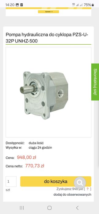 Pompa PZS-U-32P Hylmet Unhz 500