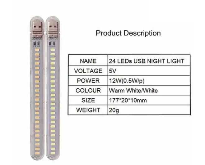 Продам світлодіодну лампу 24 LED USB