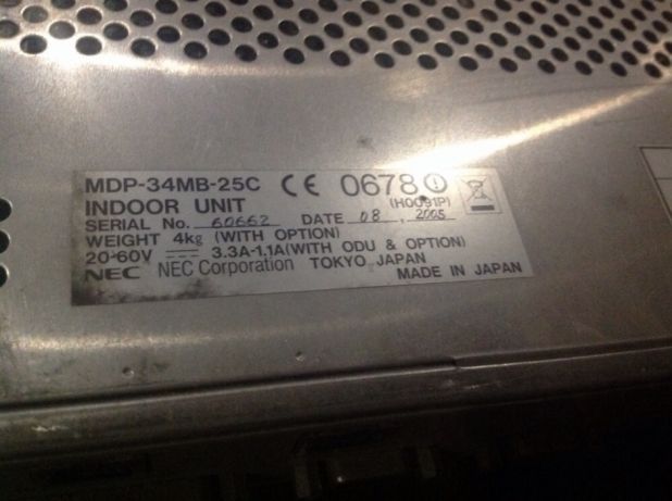 Внутренний блок, релейка Nec Pasolinc MD 34