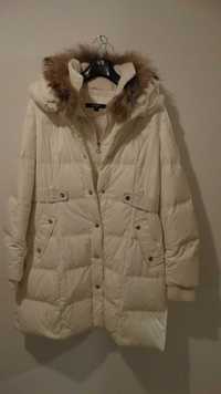 kurtka puchowa DKNY ,biała ,damska, rozmiar 42-44