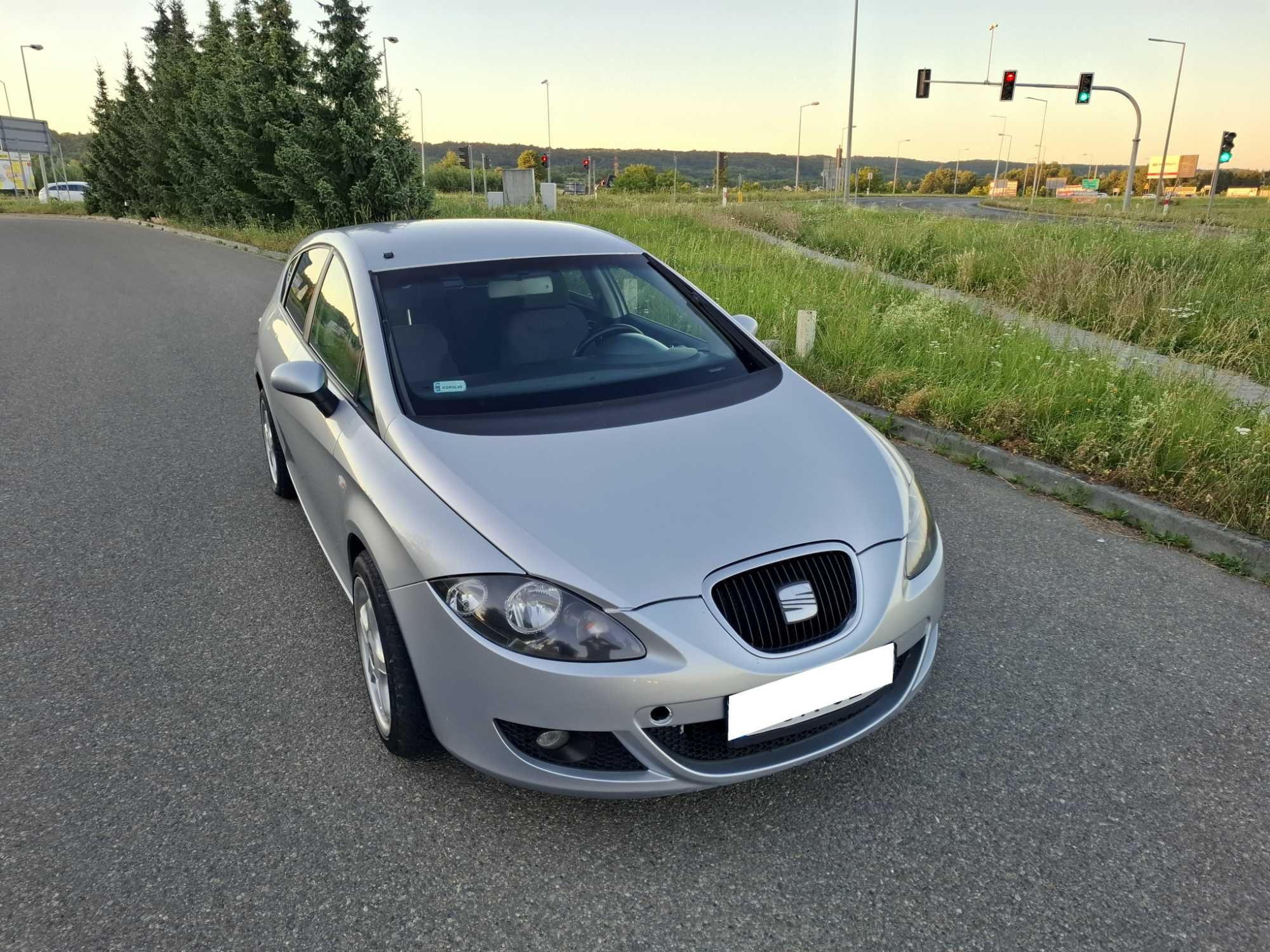 Seat Leon II 1.9 TDI 105KM 2007r Klima Tempomat PDC Alu