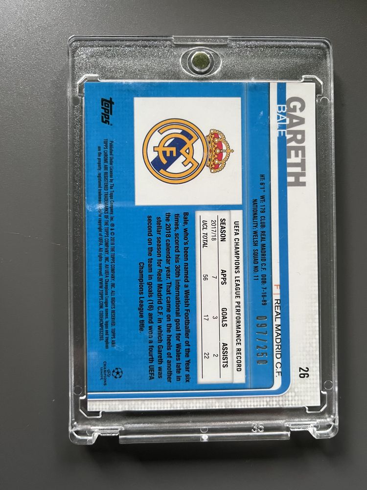 Lote 2 cartas Topps Gareth Bale