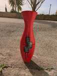 Jarro Decorativo Vermelho Cerâmico - 75cm - Coimbra