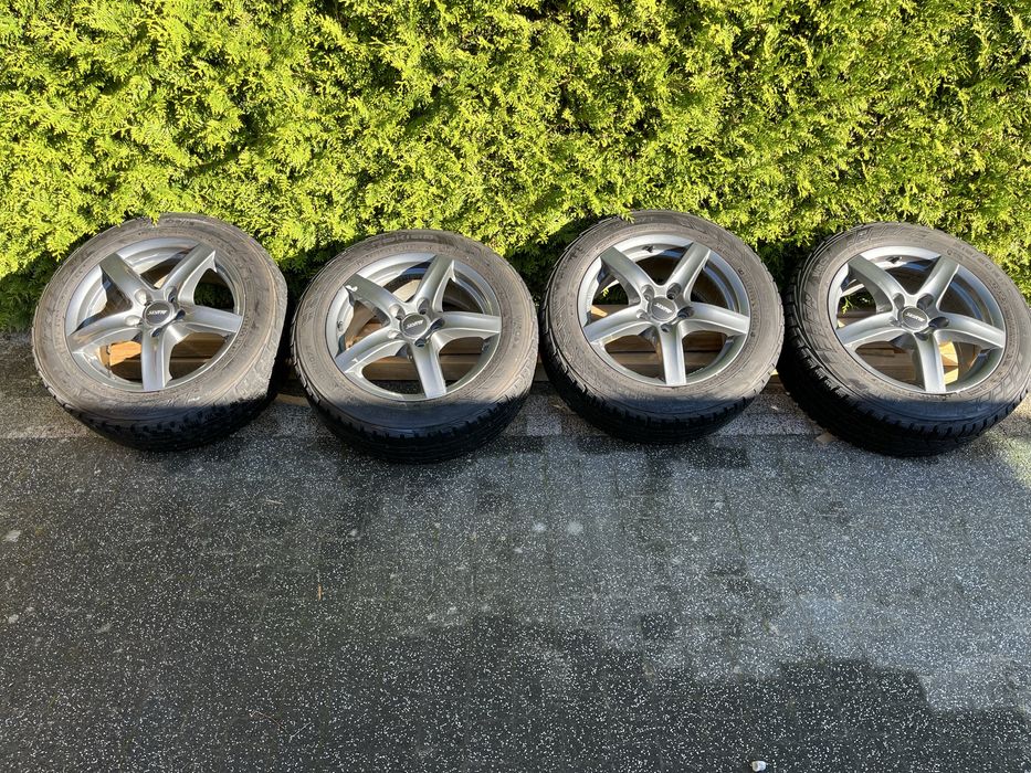 Felgi alufelgi 17 VW transporter caravelle mulitvan ET55 5x120 opony