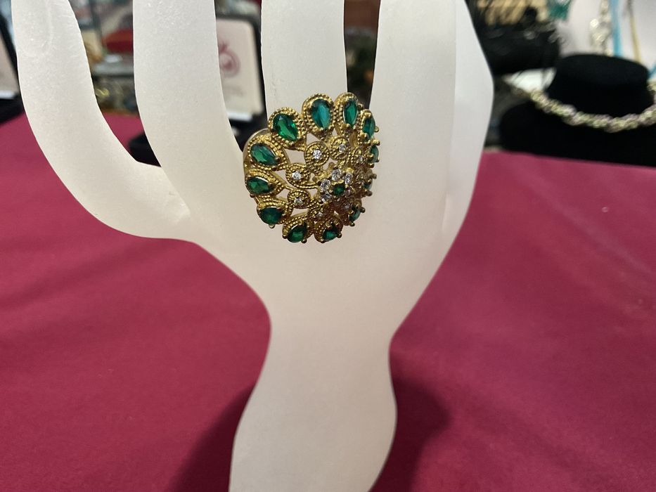 Anel prata banhado a ouro medida 21 mm   Anúncios abaixo