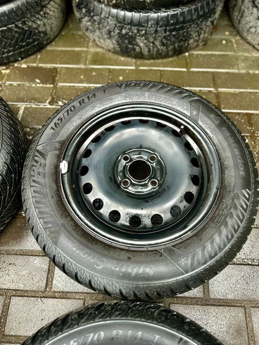 Koła zimowe stalowe 14" 4x100 VW Skoda Seat