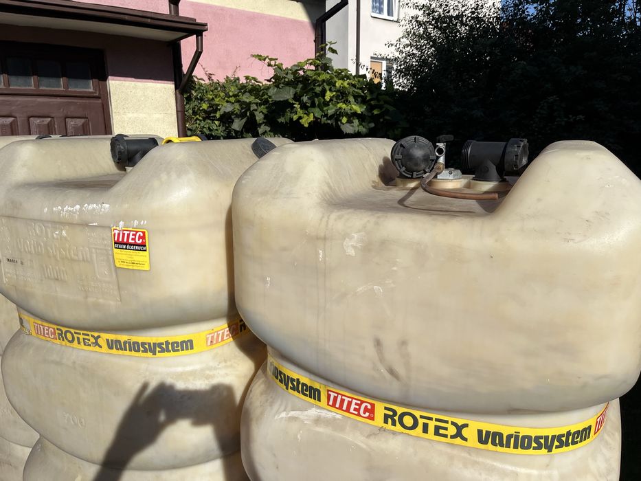 Zbiorniki na olej opałowy, ropę. 3x 1000L