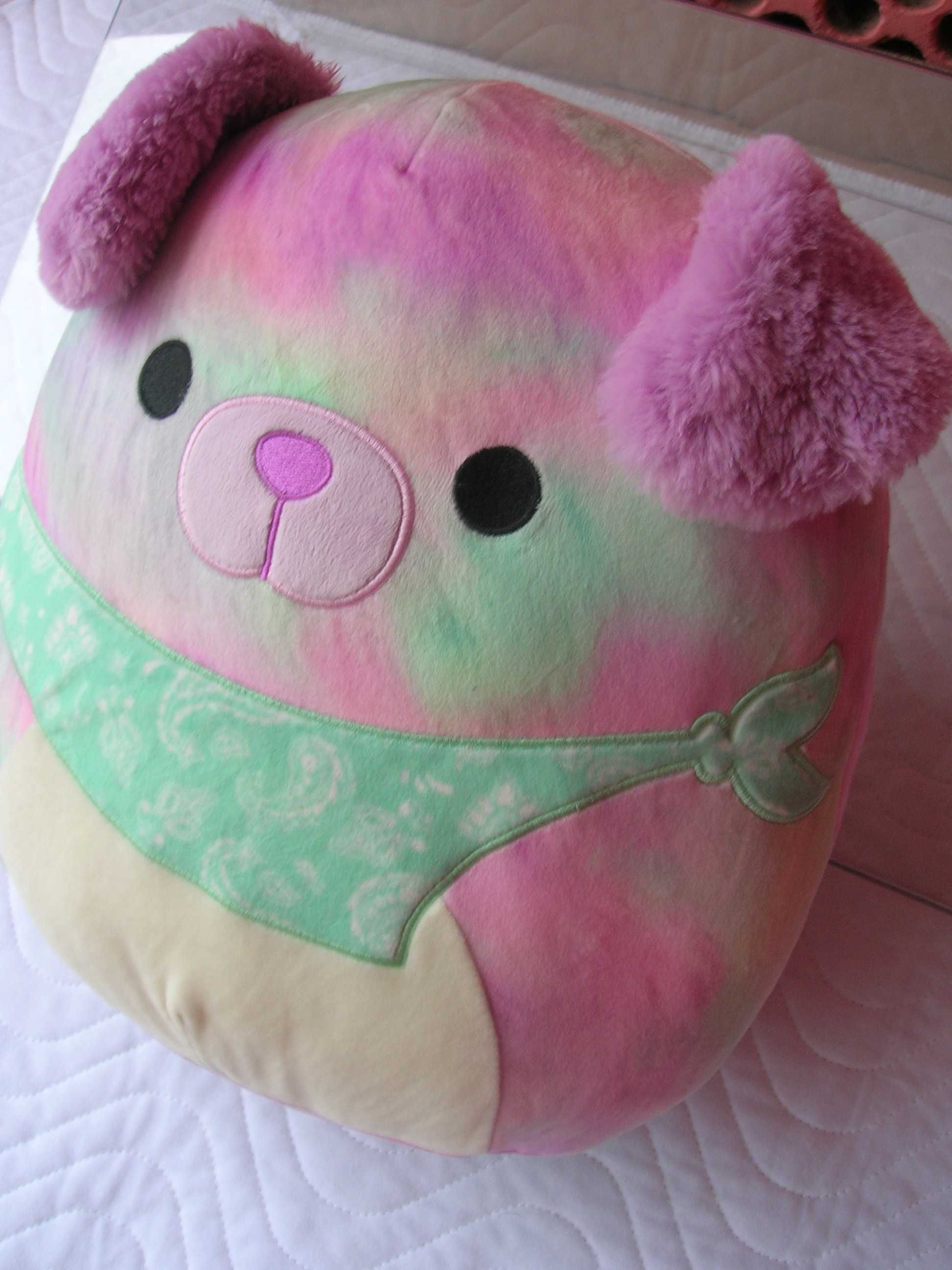 М'яка іграшка-подушка Башира, фіолетова собака Original Squishmallows