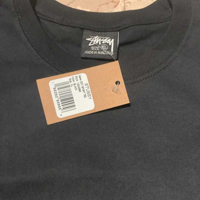 Stussy T-Shirt Preto XL 10/10 - Dot Sport Tee