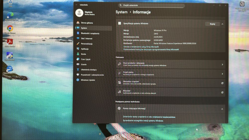 Komputer stacjonarny intel i5 8gb ram 500gb ssd win 11 pro