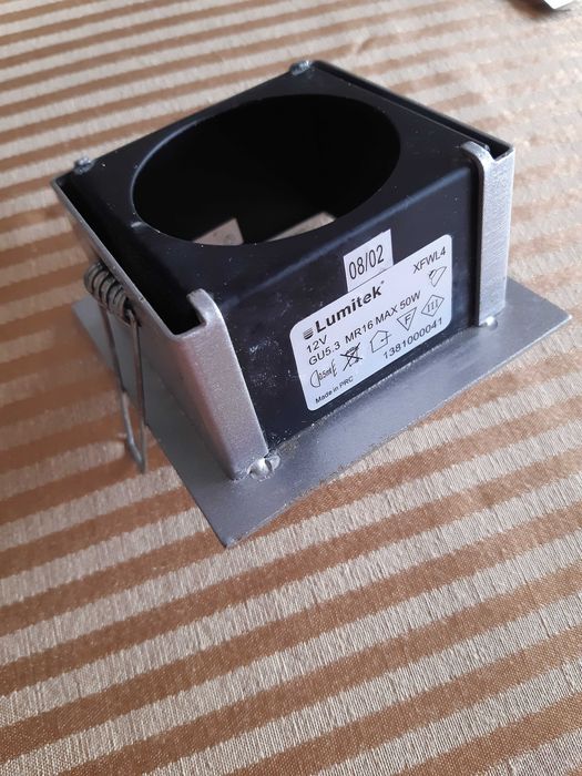8 Aros/Projetor em Aço Cinzento