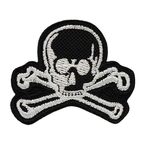 Naszywka na rzep Old Skull black