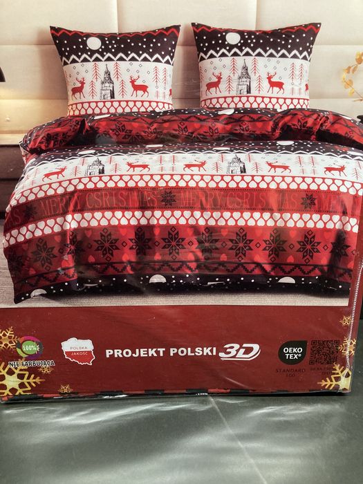 Komplet pościeli świątecznej 160x200 Aml-3221 Antonio