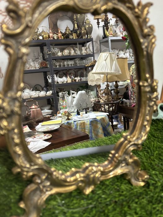 Espelho em latao antigo