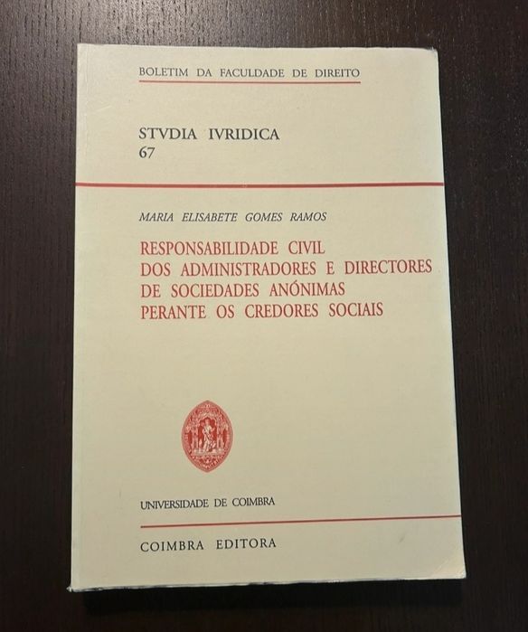 Responsabilidade Civil dos Administradores e Diretores de Soc. Anónima