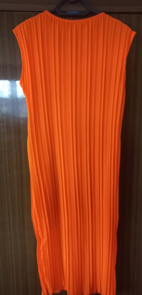 Sukienka plisowana pomarańczowa rozmiar uniwersalny