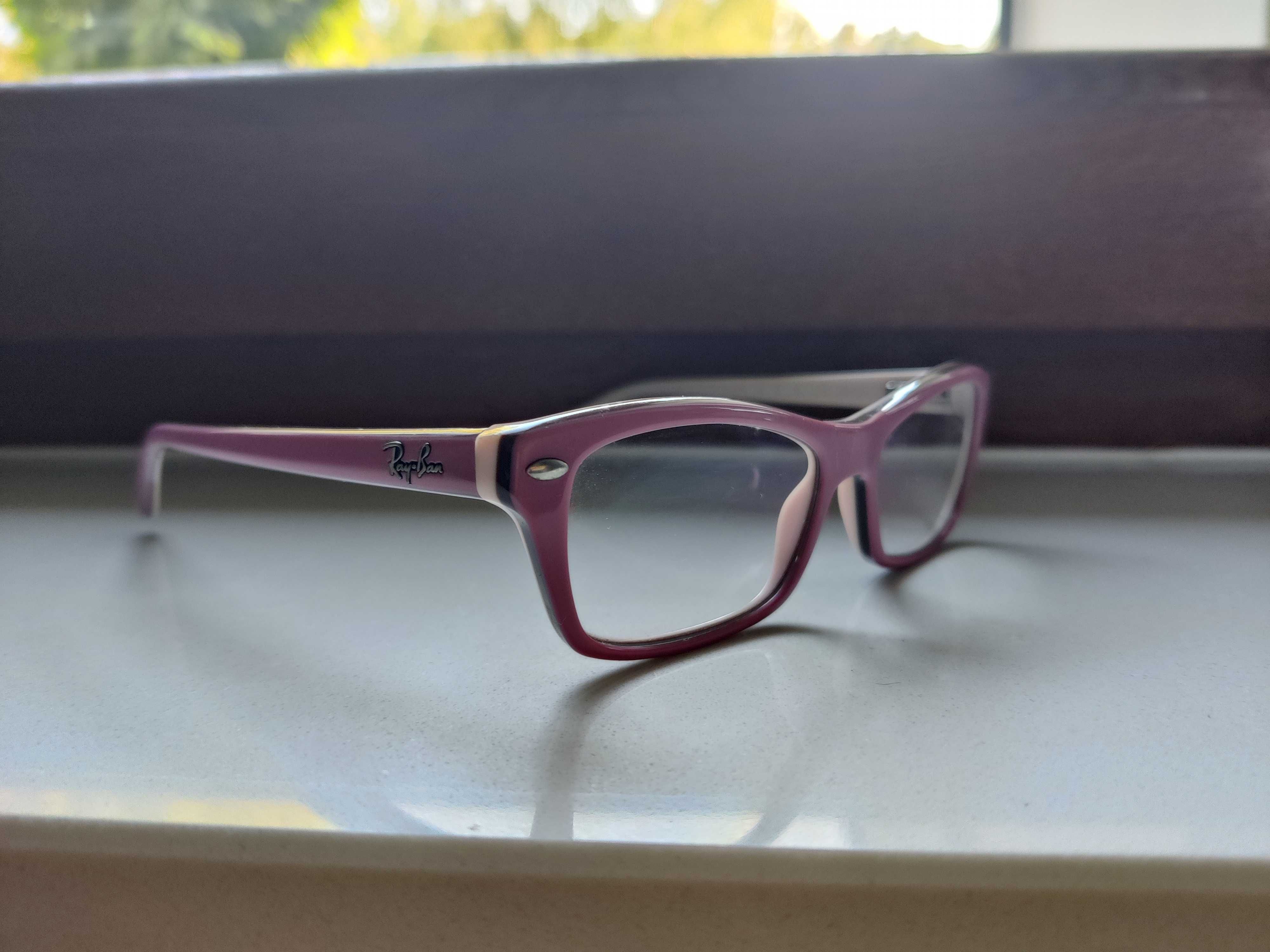Okulary korekcyjne Ray ban dziecięce różowe