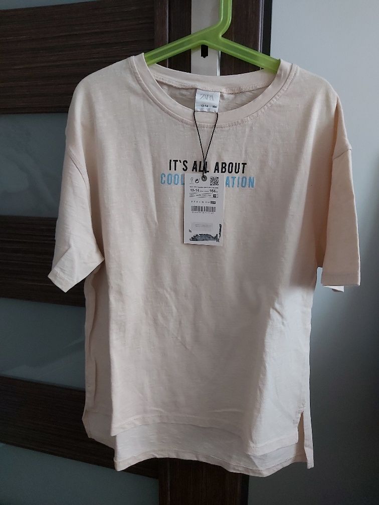 Nowy T-shirt Zara 164