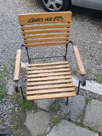 Krzesło barowe ogrodowe składane EB metalowe meble ogrodowe
