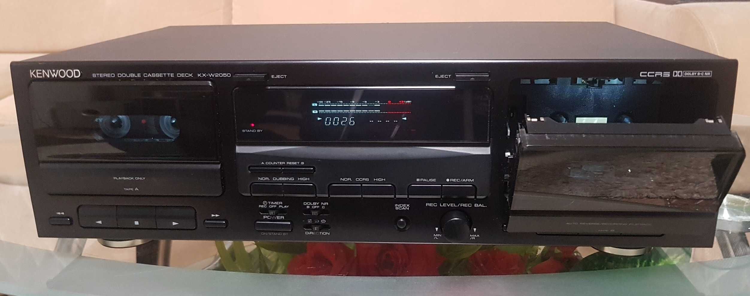 Двухкассетная дека Kenwood KX-W 2050 CCRS made in Japan