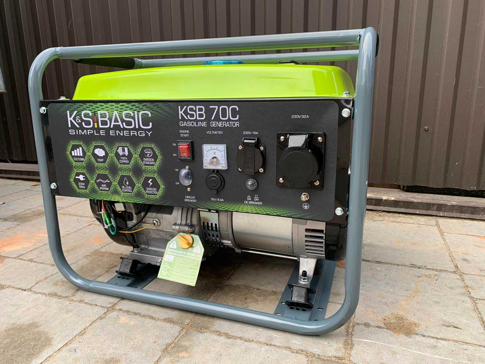 Електрогенератор 5.5  Konner Sohnen BASIC KSB70С Бензиновий генератор