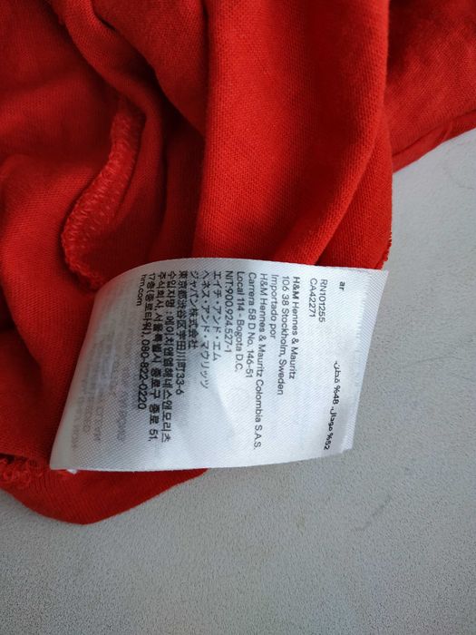 H&m mama туніка блуза червона розмір l модал бавовна hm для вагітних