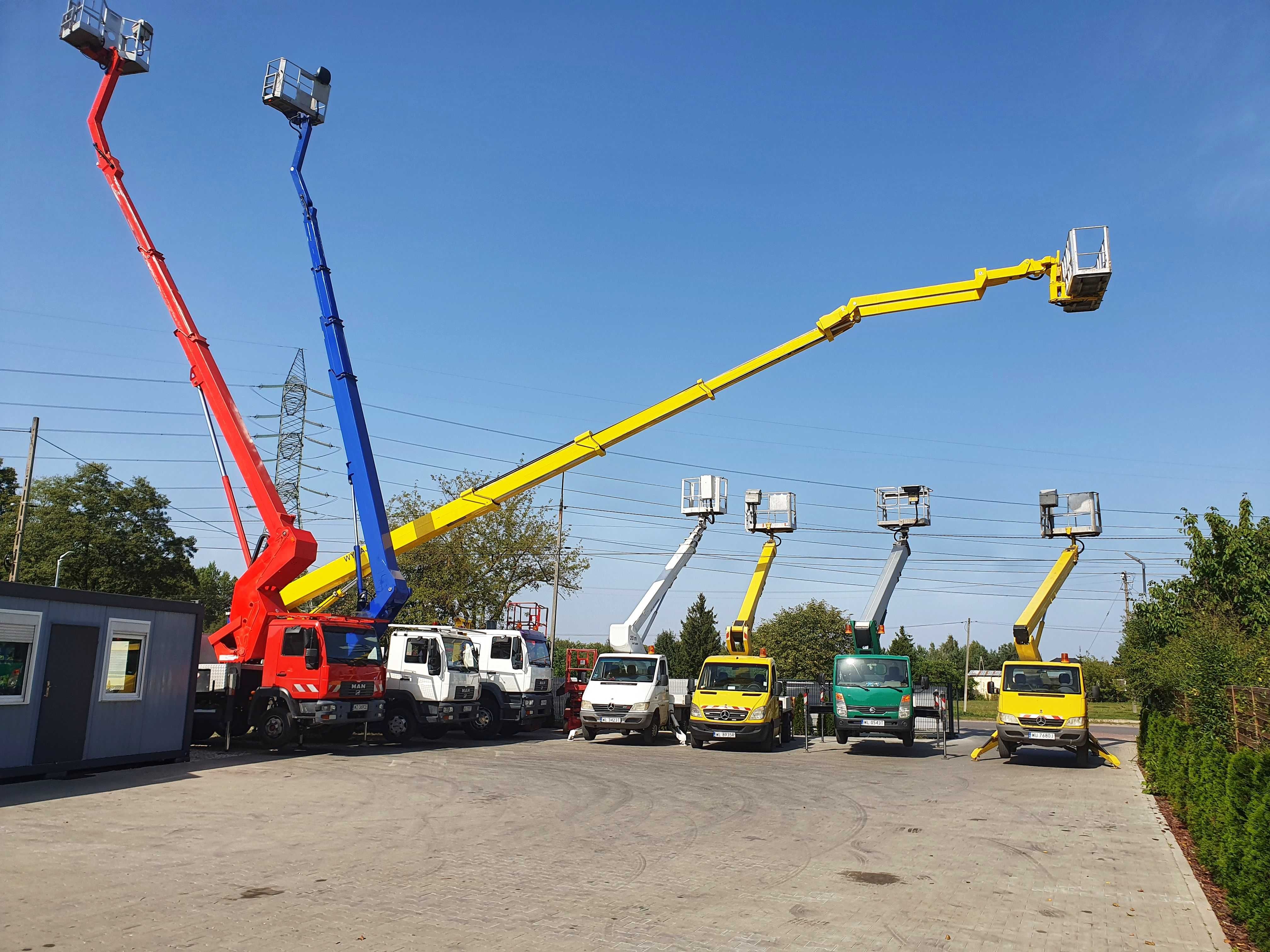 Wynajmę podnośnik koszowy, zwyżka 20m, 25m, 30m, 35m, 45m, 53m