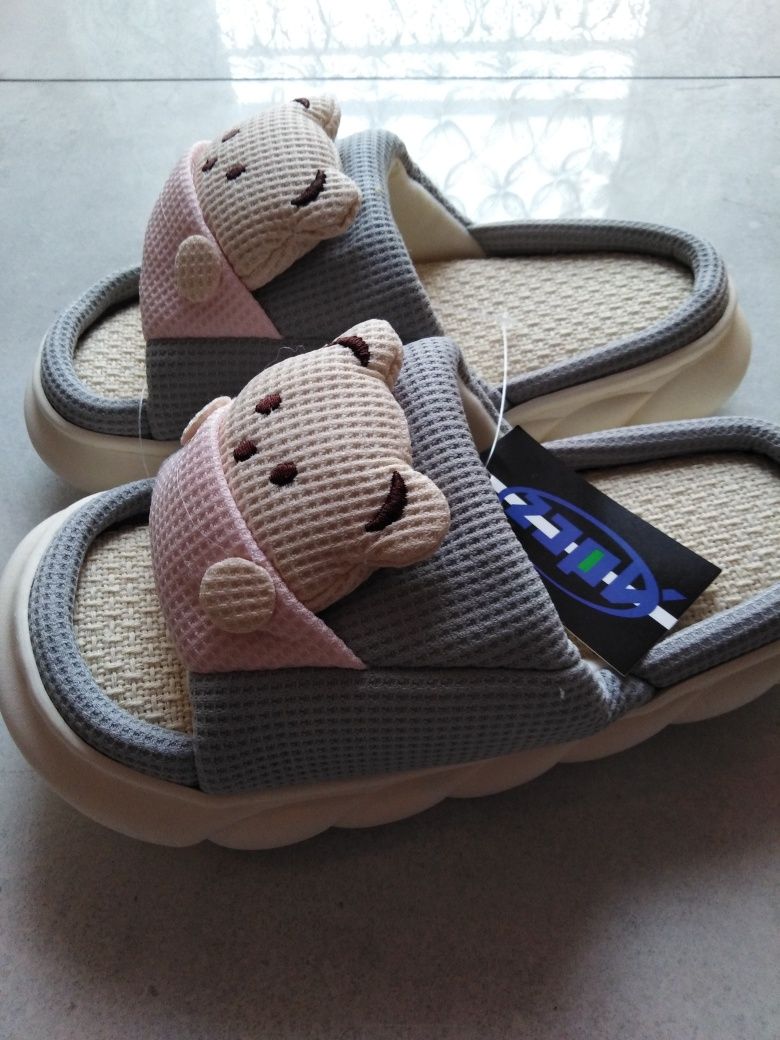 Kapcie damskie misie 37