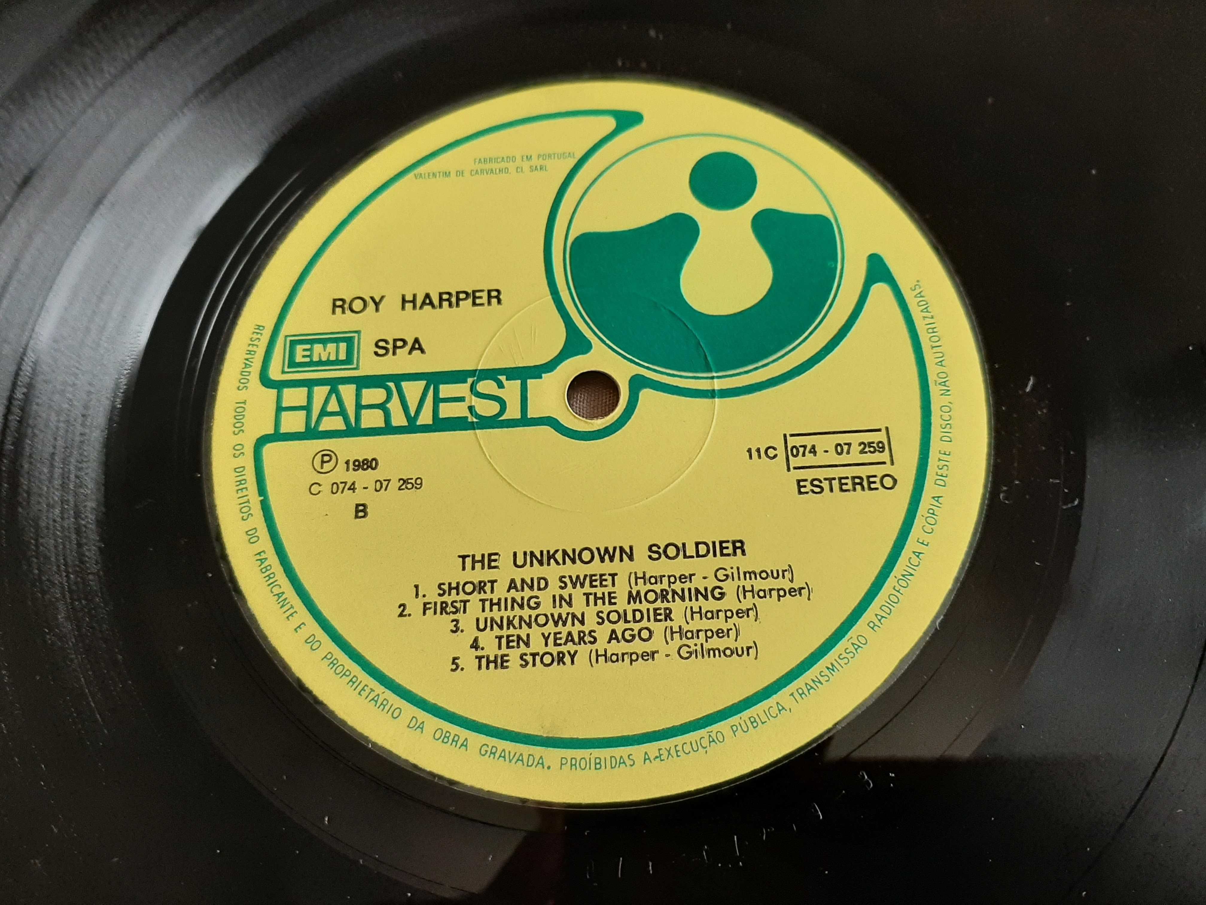 Roy Harper - The Unknown Soldier - Portugal - Vinil LP