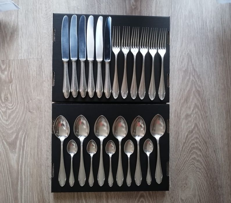 Zestaw sztućców posrebrzanych Sibefa 90