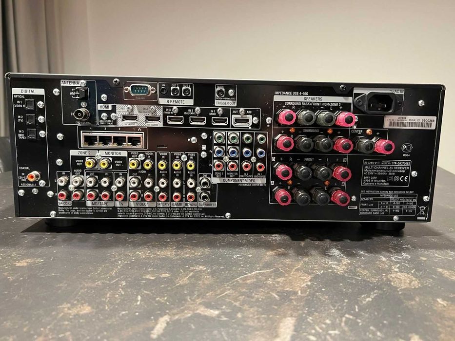 Bowers & Wilkins M-1 głośniki 5.1 & Amplituner: SONY DA3700ES