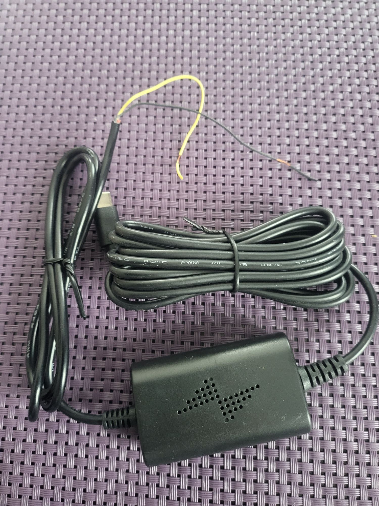 Kabel 12V usb C kamera telefon rejestrator jazdy ładowanie 24h