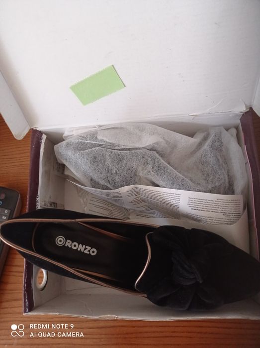 Туфли замшевые с бантом