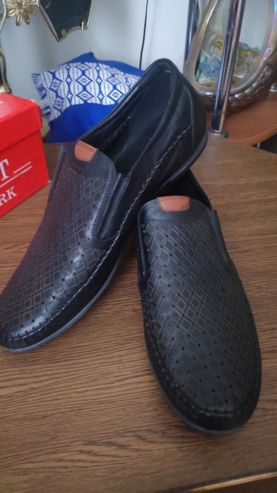 Кожанные мужские туфли 44 (42) размер новые Philip Smit Турция