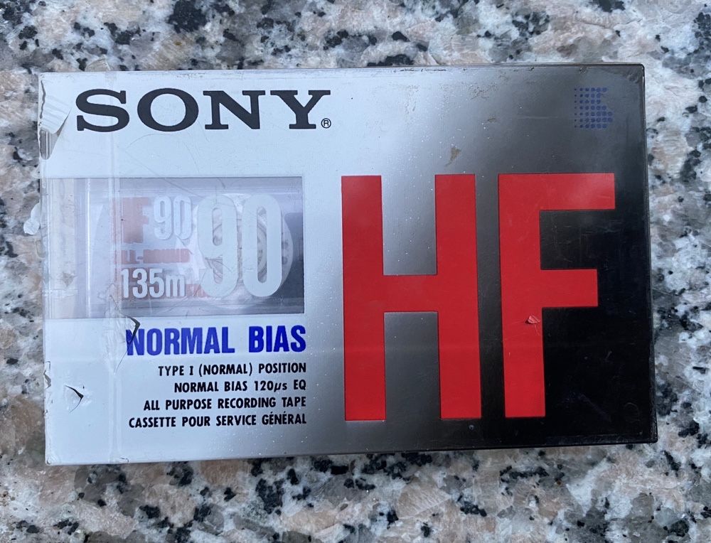 Аудио кассета Sony HF 90 (1990)